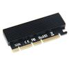 SATMW M.2 SSD PCIE Adapter SSD Case PCI Express X4 X8 X16 NVME M2 SSD 2230 2242 2260 2280 Hard Drive Enclosure Black Aluminum Caddy view 2