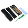 SATMW M.2 SSD PCIE Adapter SSD Case PCI Express X4 X8 X16 NVME M2 SSD 2230 2242 2260 2280 Hard Drive Enclosure Black Aluminum Caddy view 3