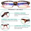 Eyekepper 5 Pack Reading Glasses Blue Light Blocking Readers Computer Eyeglasses Vintage Design +1.00 view 4