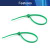 Juvielich 500PCS Cable Zip Ties Heavy Duty Green Self-Locking Adjustable Nylon Tie Wraps for Home, Office, Garden and Workshop Green view 3