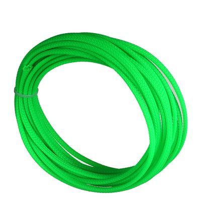 Aicosineg Wire Braided Protective Sleeve for Cable Split Power Cord Protection Flame Retardant Cable Manage Green 1/6inch 16ft 1Pcs