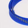 Aicosineg Wire Braided Protective Sleeve for Cable Split Power Cord Protection Flame Retardant Cable Manage Blue and Gold 7/9inch 3ft 1Pcs view 2