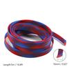 Aicosineg 16ft PET Flexible Braided Cable Sleeve 0.62inch Width Wire Loom Sleeving and Organizer Flexible Wire Mesh Sleeve Wrap Protector for TV Audio PC Cords from Pets Chewing Blue and Red view 3