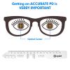 Ezyaid PD Ruler with Instruction Manual - Pupillary Distance Ruler for Pupil Distance Measuring, PD Measurement Tool for Prescription Eyeglasses, Include Eye Care Tips view 3