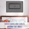 Legrand - OnQ in Wall Cable Management Kit with USB, TV Outlet Wall Kit Hides Cords, in Wall TV Power Kit Works with All Plugs, Recessed TV Outlet, White, HT21USBWHV1 (Hardwired) view 2
