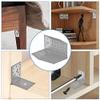 10 Pcs Porous L-shaped Corner Code Heavy Duty 90 Degree Angle Connector L Metal Angle Brackets Steel Sheet Joint Bracket Fastener for Fixing Fence Brackets Windows (6565532mm) view 3
