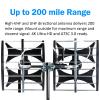 Five Star Multi-Directional 4V HDTV Antenna - up to 200 Mile Range, UHF/VHF, with Installation Kit and Mounting Pole (Renewed) view 4