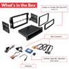 Single/Double Din Radio Dash Kit for 2007-2013 Chevy Silverado, Tahoe, Suburban, Yukon, GMC Sierra w/Radio Module, Steering Wheel Control, Factory Feature Retention, Retains Backup Camera view 4