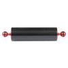 BGNing 1" Dual Ball Underwater Carbon Fiber Buoyancy Aquatic Arm D60mm 110-550g Floating Diving DSLR Action Camera Tray Cage Extension (12 inches,Red) view 1