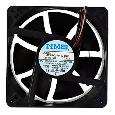 4715KL-04W-B39 120mm Fan 12V 0.72A 3-pin Large air Volume Fan