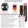 Abanen Quick Easy Fit 22mm Leather Watch Bands for Fenix 6 / Fenix 5, Genuine Leather with Silicone Sweatproof Wrist Strap for Garmin Fenix 6 Pro/Sapphire,Approach S62/S60,Instinct,Quatix 6/5 (Coffee) view 3