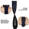 Abanen Quick Easy Fit 22mm Leather Watch Bands for Fenix 6 / Fenix 5, Genuine Leather with Silicone Sweatproof Wrist Strap for Garmin Fenix 6 Pro/Sapphire,Approach S62/S60,Instinct,Quatix 6/5 (Blue) view 4