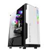 BBNB Computer Cases,Mid-Tower PC Gaming Case ATX/M-ATX/ITX - Front I/O USB 3.0 Port - Acrylic Glass Side Panel - Cable Management System (Color : White) view 1