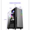 BBNB Computer Cases,Mid-Tower PC Gaming Case ATX/M-ATX/ITX - Front I/O USB 3.0 Port - Acrylic Glass Side Panel - Cable Management System (Color : White) view 2