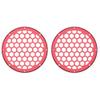 Advanblack US Stock x XBS Color Matched HEX 6.5'' Speaker Grills(2 pcs) Fit for Harley Touring Lower Fairing 6 1/2 Speakers (Velocity Red Sunglo) view 1
