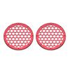 Advanblack US Stock x XBS Color Matched HEX 6.5'' Speaker Grills(2 pcs) Fit for Harley Touring Lower Fairing 6 1/2 Speakers (Velocity Red Sunglo) view 3