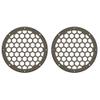 Advanblack US Stock x XBS Color Matched HEX 6.5'' Speaker Grills(2 pcs) Fit for Harley Touring Lower Fairing 6 1/2 Speakers (River Rock Gray Denim) view 1