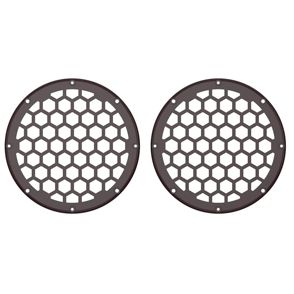 Advanblack US Stock x XBS Color Matched HEX 6.5'' Speaker Grills(2 pcs) Fit for Harley Touring Lower Fairing 6 1/2 Speakers (Billiard Burgundy)