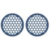 Advanblack x XBS Color Matched HEX 6.5'' Speaker Grills(2 pcs) Fit for Harley Touring Lower Fairing 6 1/2 Speakers (Legend Blue Denim) view 1