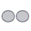 Advanblack x XBS Color Matched HEX 6.5'' Speaker Grills(2 pcs) Fit for Harley Touring Lower Fairing 6 1/2 Speakers (Gauntlet Grey Metallic) view 3