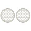 Advanblack x XBS Color Matched HEX 6.5'' Speaker Grills(2 pcs) Fit for Harley Touring Lower Fairing 6 1/2 Speakers (Bonneville Salt Pearl) view 1