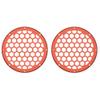 Advanblack x XBS Color Matched HEX 6.5'' Speaker Grills(2 pcs) Fit for Harley Touring Lower Fairing 6 1/2 Speakers (Orange Lava) view 1