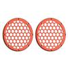 Advanblack x XBS Color Matched HEX 6.5'' Speaker Grills(2 pcs) Fit for Harley Touring Lower Fairing 6 1/2 Speakers (Orange Lava) view 2
