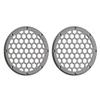 Advanblack x XBS Color Matched HEX 6.5'' Speaker Grills(2 pcs) Fit for Harley Touring Lower Fairing 6 1/2 Speakers (Billet Silver) view 2