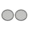 Advanblack x XBS Color Matched HEX 6.5'' Speaker Grills(2 pcs) Fit for Harley Touring Lower Fairing 6 1/2 Speakers (Billet Silver) view 3