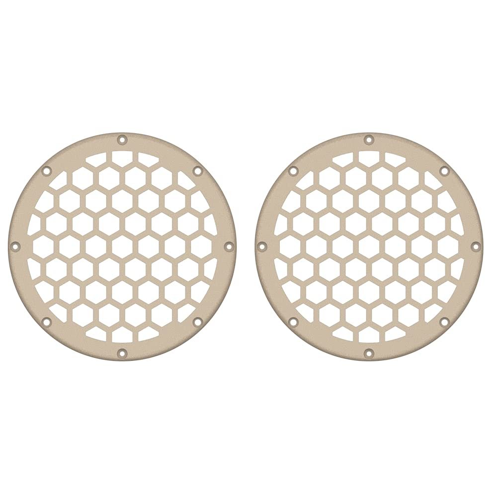 Advanblack x XBS Color Matched HEX 6.5'' Speaker Grills(2 pcs) Fit for Harley Touring Lower Fairing 6 1/2 Speakers (Sand Camo Denim)