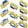 Warmstor 10-Pack 9Pin RS232 Serial Cable DB9 Male to Male/Female to Female Mini Gender Changer Adapter Coupler Connector view 1