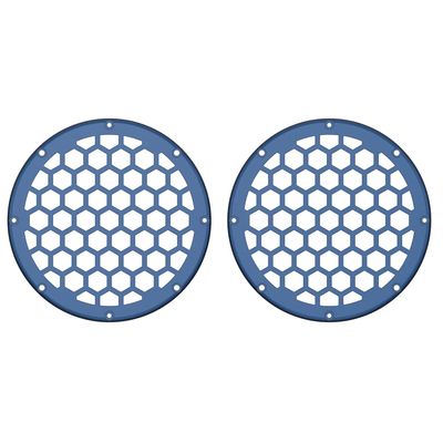 Advanblack x XBS Color Matched HEX 6.5'' Speaker Grills(2 pcs) Fit for Harley Touring Lower Fairing 6 1/2 Speakers (Dark Blue Pearl)