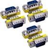 Warmstor 6-Pack 9Pin RS232 Serial Cable DB9 Male to Male Mini Gender Changer Adapter Coupler Connector view 1