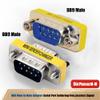 Warmstor 6-Pack 9Pin RS232 Serial Cable DB9 Male to Male Mini Gender Changer Adapter Coupler Connector view 2