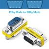 Warmstor 6-Pack 9Pin RS232 Serial Cable DB9 Male to Male Mini Gender Changer Adapter Coupler Connector view 4