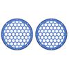 US Stock Advanblack x XBS Color Matched HEX 6.5'' Speaker Grills(2 pcs) Fit for Harley Touring Lower Fairing 6 1/2 Speakers (Superior Blue) view 1