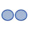 US Stock Advanblack x XBS Color Matched HEX 6.5'' Speaker Grills(2 pcs) Fit for Harley Touring Lower Fairing 6 1/2 Speakers (Superior Blue) view 3