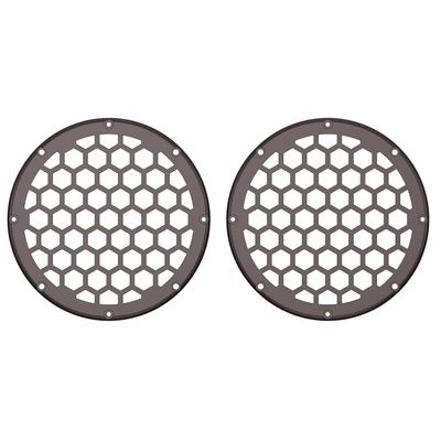 Advanblack x XBS Color Matched HEX 6.5'' Speaker Grills(2 pcs) Fit for Harley Touring Lower Fairing 6 1/2 Speakers (Midnight Crimson)