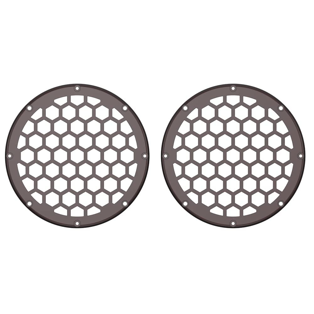 Advanblack x XBS Color Matched HEX 6.5'' Speaker Grills(2 pcs) Fit for Harley Touring Lower Fairing 6 1/2 Speakers (Midnight Crimson)