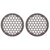 Advanblack x XBS Color Matched HEX 6.5'' Speaker Grills(2 pcs) Fit for Harley Touring Lower Fairing 6 1/2 Speakers (Midnight Crimson) view 1