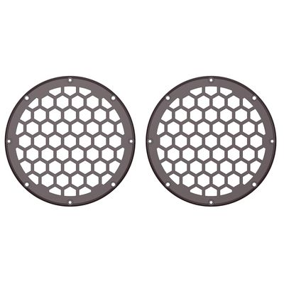 Advanblack x XBS Color Matched HEX 6.5'' Speaker Grills(2 pcs) Fit for Harley Touring Lower Fairing 6 1/2 Speakers (Black Cherry)