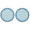 Advanblack x XBS Color Matched HEX 6.5'' Speaker Grills(2 pcs) Fit for Harley Touring Lower Fairing 6 1/2 Speakers (Daytona Blue) view 1