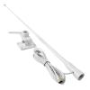 UAYESOK VHF Marine Base Antenna 48 Inch Fiberglass Waterproof Boat Antenna W/7m RG-58U Cable Adjustable Ratchet Fixed Mount view 1