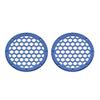Advanblack x XBS Color Matched HEX 6.5'' Speaker Grills(2 pcs) Fit for Harley Touring Lower Fairing 6 1/2 Speakers (Blue Max) view 3