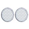 Advanblack x XBS Color Matched HEX 6.5'' Speaker Grills(2 pcs) Fit for Harley Touring Lower Fairing 6 1/2 Speakers (Brilliant Silver) view 2
