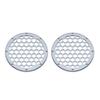 Advanblack x XBS Color Matched HEX 6.5'' Speaker Grills(2 pcs) Fit for Harley Touring Lower Fairing 6 1/2 Speakers (Brilliant Silver) view 3