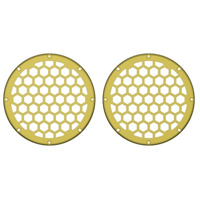 Advanblack x XBS Color Matched HEX 6.5'' Speaker Grills(2 pcs) Fit for Harley Touring Lower Fairing 6 1/2 Speakers (Eagle Eye)