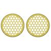 Advanblack x XBS Color Matched HEX 6.5'' Speaker Grills(2 pcs) Fit for Harley Touring Lower Fairing 6 1/2 Speakers (Eagle Eye) view 1