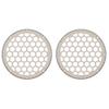 Advanblack x XBS Color Matched HEX 6.5'' Speaker Grills(2 pcs) Fit for Harley Touring Lower Fairing 6 1/2 Speakers (Silver Fortune) view 1
