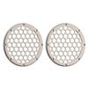 Advanblack x XBS Color Matched HEX 6.5'' Speaker Grills(2 pcs) Fit for Harley Touring Lower Fairing 6 1/2 Speakers (Silver Fortune) view 2